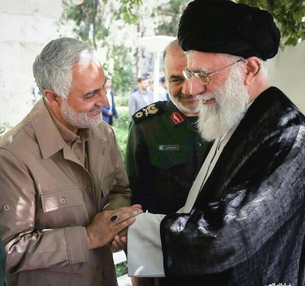 عکس حاج قاسم با علی لندی