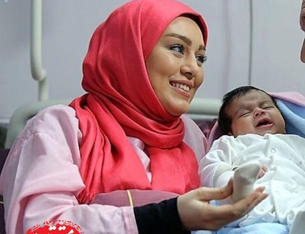 عکس بچه سحر قریشی