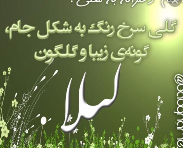 عکس نوشته عشقم لیلا