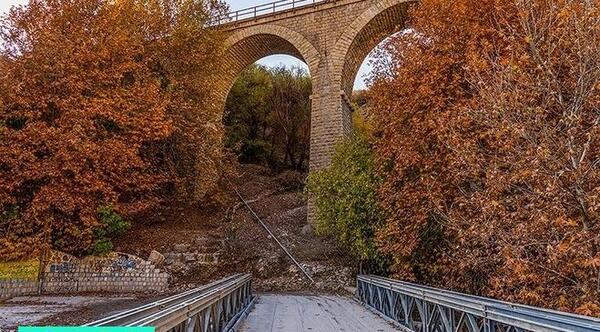 عکس پاییز ایستگاه بیشه