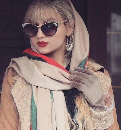 چادری عکس دختر باحجاب با عینک دودی
