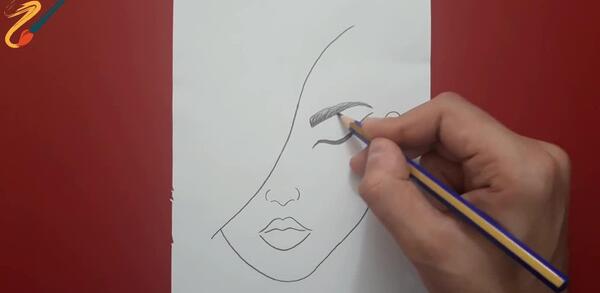 عکس طرح نقاشی با مداد سیاه ساده