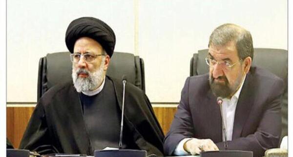 عکس کمربند بستن محسن رضایی