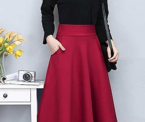 عکس دامن کلوش کوتاه