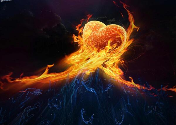 عکس قلب عاشقانه بنفش