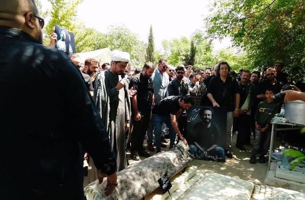 عکس حسام محمودی با همسرش