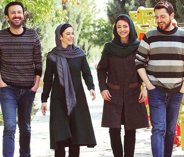 عکس حسام محمودی با همسرش