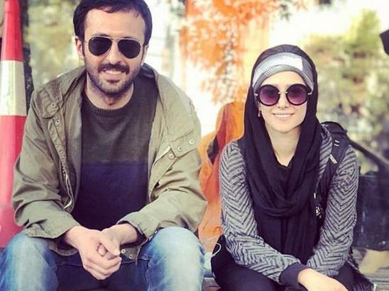 عکس حسام محمودی با همسرش