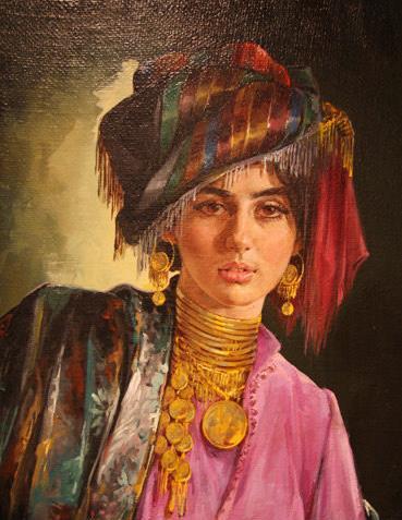 عکس در حال نقاشی