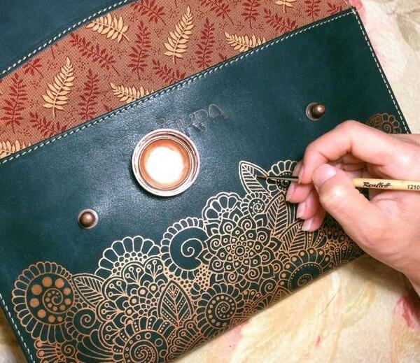 عکس طرح فانتزی نقاشی روی کیف