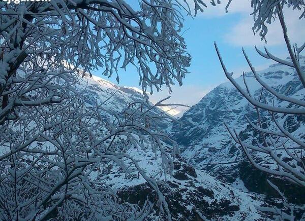 عکس برف کوهستان