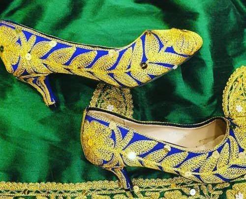 عکس دمپایی گلابتونی