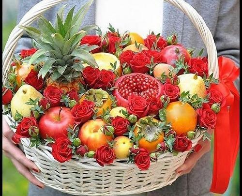 عکس ایده تزیین سبد میوه شب یلدا