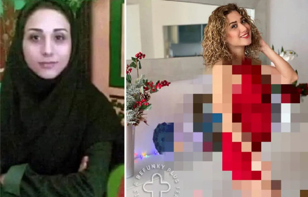 عکس مجری زن در برنامه زنده