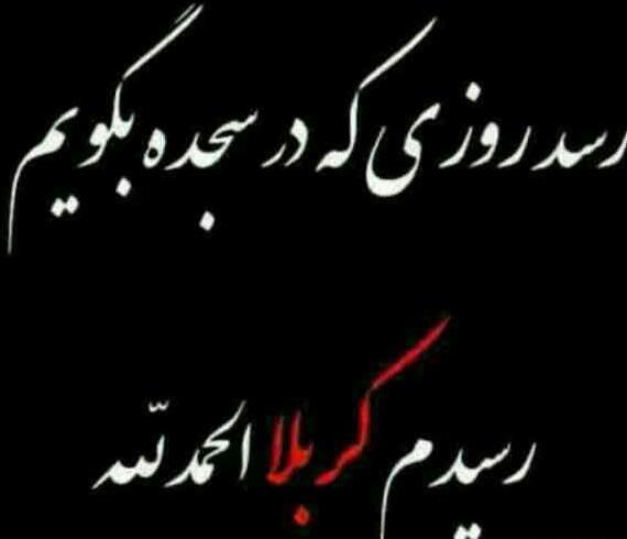 عکس نوشته دلم کربلا می خواهد