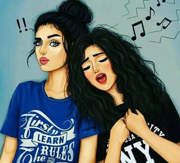 عکس دختر شیک کارتونی