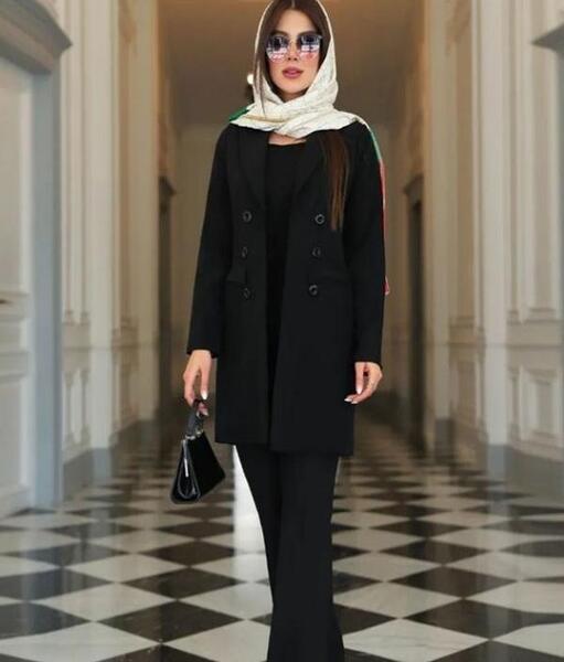 عکس مانتو فیروزه ای