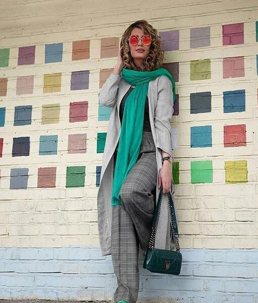 عکس مانتو فیروزه ای