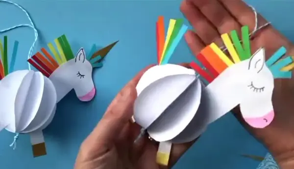عکس کاردستی اسب تک شاخ آسان