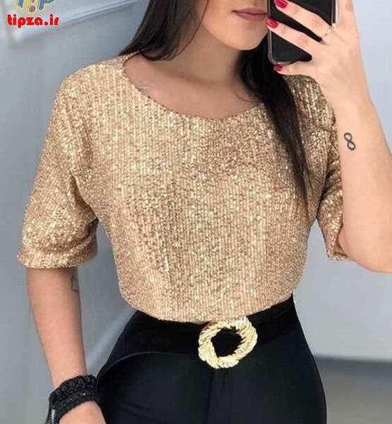 عکس شومیز پولکی مجلسی