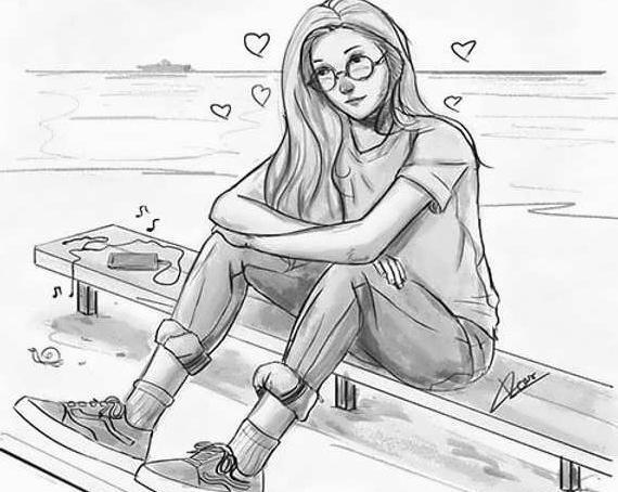 عکس نقاشی دخترانه خیلی سخت