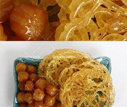 عکس نوشته طنز زولبیا بامیه