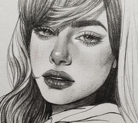 عکس نقاشی دخترانه رنگ شده
