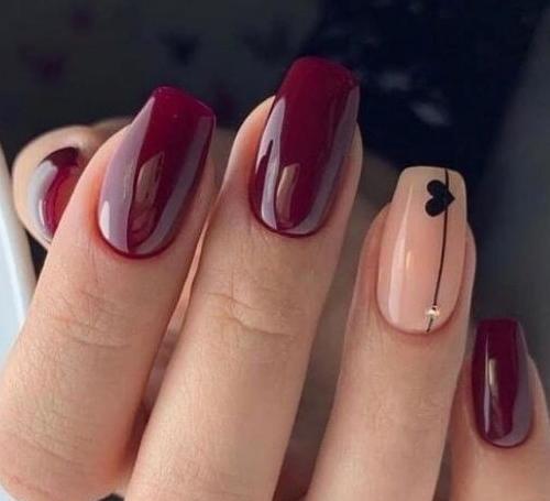 عکس طرح ناخن گاوی