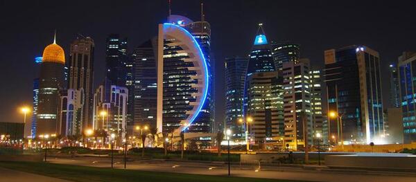عکس قطر در شب