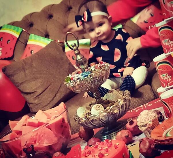 عکس نوشته پسرم اولین یلدات مبارک