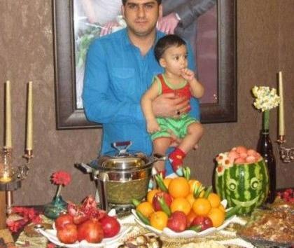 عکس نوشته پسرم اولین یلدات مبارک