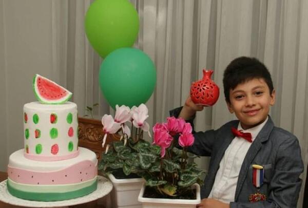 عکس نوشته پسرم اولین یلدات مبارک