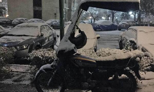 عکس بارش برف تهران