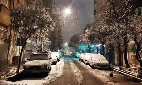 عکس بارش برف تهران