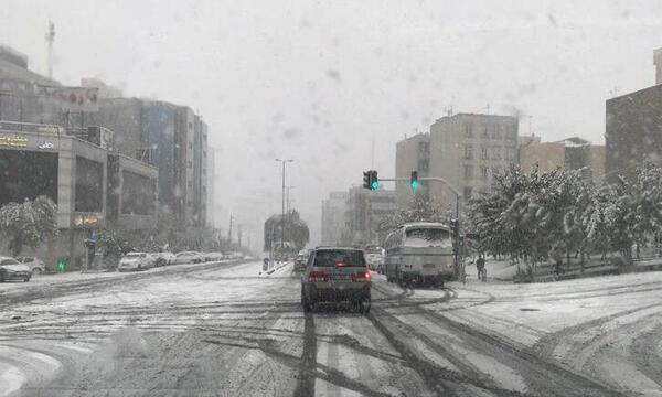 عکس بارش برف تهران