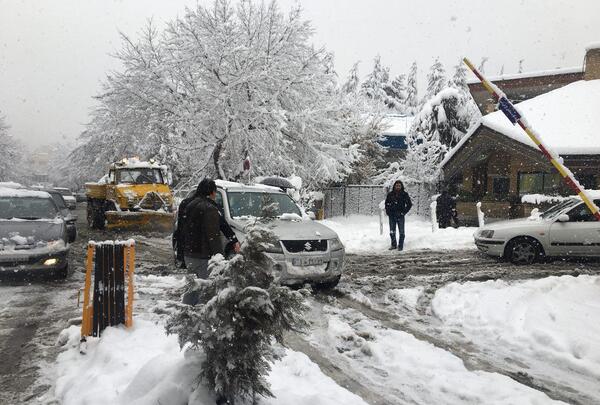 عکس بارش برف تهران
