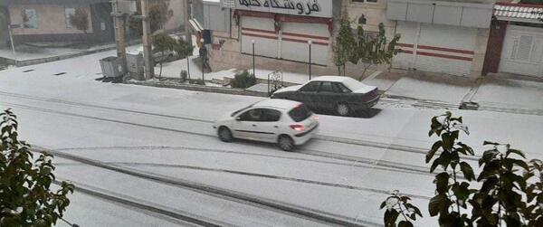 عکس بارش برف تهران