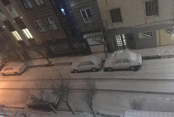 عکس بارش برف تهران