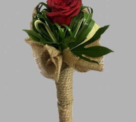 عکس گل رز توی شیشه