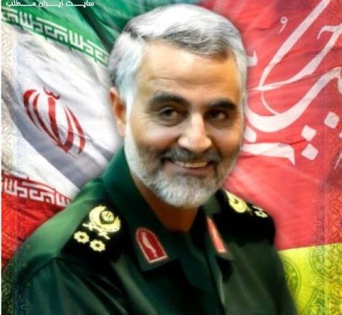 عکس حاج قاسم سلیمانی و امام خامنه ای