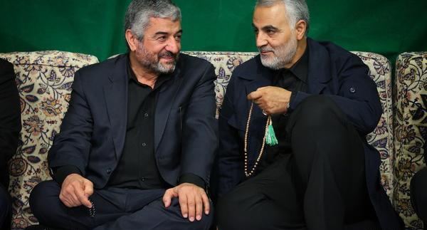عکس حاج قاسم سلیمانی و امام خامنه ای