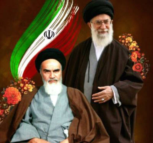 عکس حاج قاسم سلیمانی و امام خامنه ای