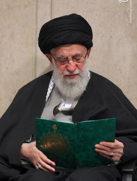 عکس حاج قاسم سلیمانی و امام خامنه ای