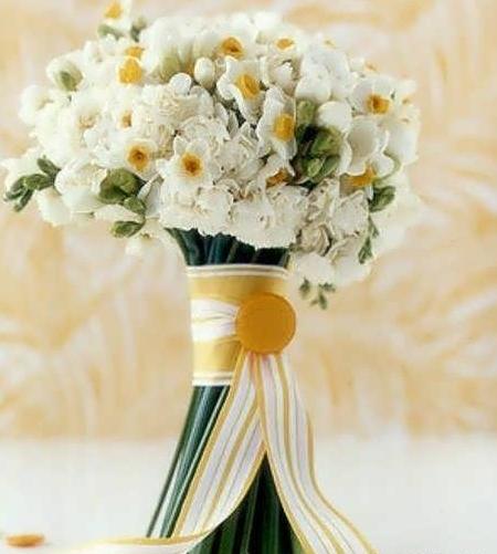عکس دسته گل نرگس عروس