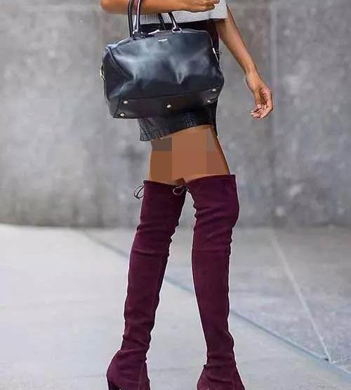 عکس بوت زنانه تا زانو