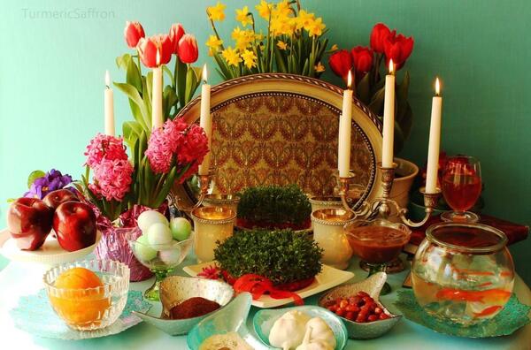 عکس سفره آرایی آش رشته