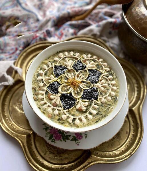 عکس سفره آرایی آش رشته