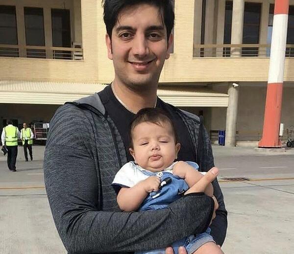 عکس فرزاد فرزین پدرش