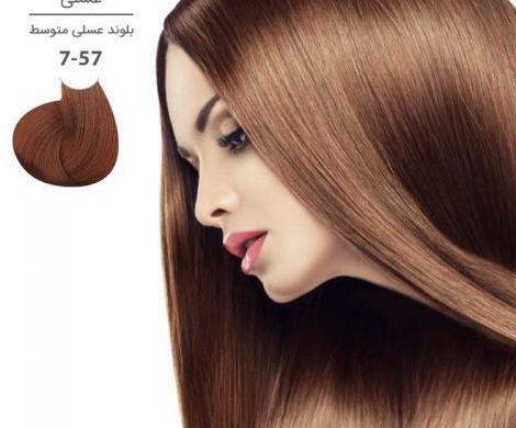 عکس رنگ مو عسلی