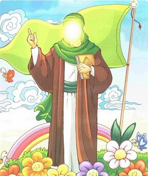 عکس نقاشی سیاه قلم شهادت امام رضا